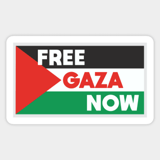 Palestine Flag Free Gaza Now Sticker